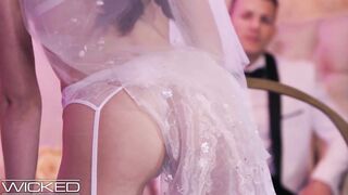 Petite Bride Avi Love Fucked In Wedding Dress