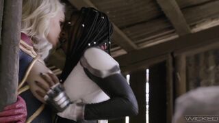 Captain Marvel Makes Her Alter Dimension Black Self Squirt Hard FULL SCENE