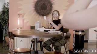 Blonde Small Tittied Babe Plowed Doggystyle - Tommy King