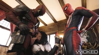 SPIDEYPOOL RETURNS With Deadpool And Spiderman FUCKING Monica Rambeau Hard