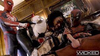 SPIDEYPOOL RETURNS With Deadpool And Spiderman FUCKING Monica Rambeau Hard
