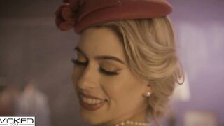 Smokin Blonde Gets Her Tight Pussy Pounded In The 50's