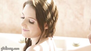 Angela White And Keisha Grey Passionately Fuck Each Other In The Bathtub