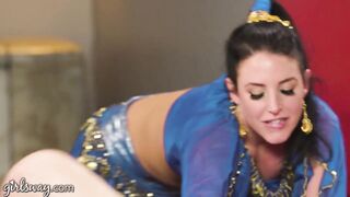 Big Titted Lena Paul & Her Hot Bestie Fuck Stacked Genie Angela White! FULL SCENE