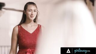 Horny Bridesmaid Bella Rolland Has A Threesome With Gorgeous Whitney Wright And Her Bride