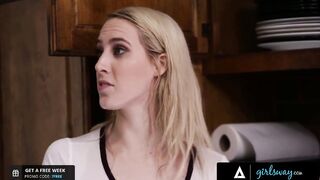 Sexy Brunette Housewife Eats And Fingers Hard Her Hot Maid To Make Her Squirt Everywhere