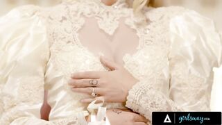 Emotional MILF Julia Ann Fucks Her Bride-To-Be Stepdaughter Carolina Sweets One Last Time