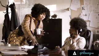 Detective Misty Stone Has Hard Sex With Her Colleague On Their Desk at the Police Station