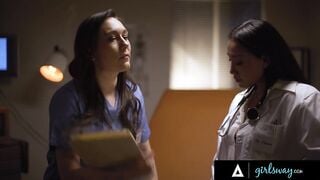 Doctor Vicki Chase KNOWS How To Keep Nurse Sinn Sage's Mouth Busy From Telling Secrets