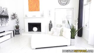 Lizzie Love Sucks and Fucks Two Huge Black Cocks And Gets Creampied