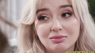 "Isn't That Like....A GANGBANG!!?", Sad Blondie Railed By Bestie & 8 HUGE Dicks