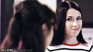 Alex Coal Gives A Scissoring Massage To Her Step-Sis In The Bath