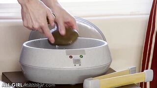 Amia Miley and Her GF Fulfill Their Kink Of Fisting MILF Masseuse Veronica Avluv