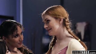 Eliza Ibarra & Maya Kendrick Fuck Their Professor To Stay Out Of Trouble