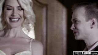 Spineless Cuckold Watches His New MILF Wife Fuck Her Stepson