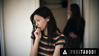 Virgin Teen Maya Woulfe Betrays GF To Fuck Older Femdom Stepsister Gizelle Blanco