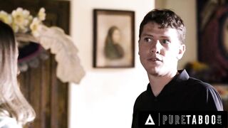 Kyler Quinn Takes Turns Getting Fucked By New Stepdad & Stepbro