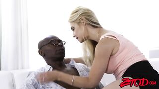 Busty blonde milf Sarah Vandella enjoys bbc and eats cum