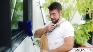 MILF Penny Craves Young Stud's Dick Alone At Home