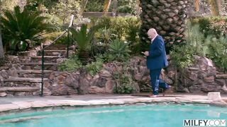 Lawn Stud Fucks Neglected MILF While Hubby's Away