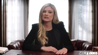 Principal Ellie Bends Naughty Student Over Her Desk For Discipline, Teacher turns student's misbehaviour into her fuckin...