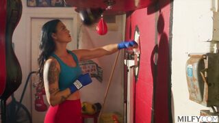 Dana Dominates Gym Session with Rough An ass Fuck