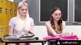 Lily Lou And Her Besties Masturbate And Eat Each Other's Pussy During Class Council