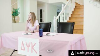 Babes Eliza Ibarra, Kyler Quinn, Kimmy Kimm, & Nicole Doshi Compete In Nipple Sucking & Face Fucking