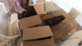 Zac Finds Toys, Kristen Fucks Him & Repays His Help