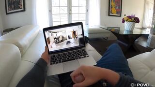 Step sister Catched Stepbro Jacking Off To Her Porn