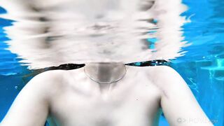 Natalia's Alluring Poolside Indulgence: A Steamy Swim