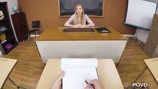 Naughty New Teacher Fucks Student on First Day