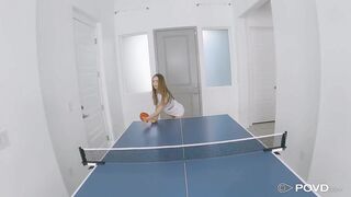 Penelope's Provocative Table Tennis Play