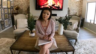 Boss Fucks Petite Assistant Raw in Office Creampie