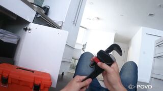 Handyman Fucks and Creampies Lila's Hungry Pussy