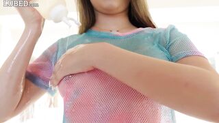 Athena Faris' Oil Tease Leads to Wet, Intense Sex