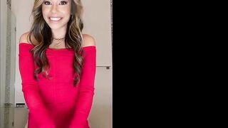 Xxlayna rides BBC all night in painted-on dress