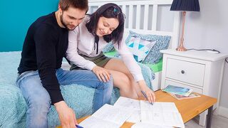 Studying Leads to Sex on Textbooks and Friends Share Cum