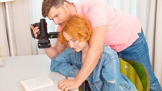 Student Sweety Plum swaps books for dick sucking lesson