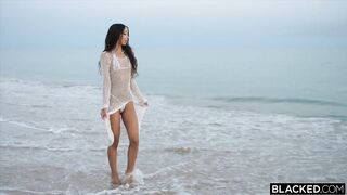 Lia's Office Threesome BBC with Coworkers