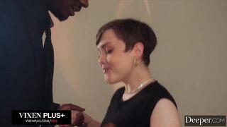 Jade Valentine Skeptical Sub Takes Monster BBC