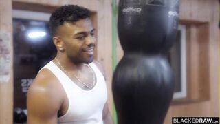 Lisa Belys takes BBC in intense Blacked Raw gym debut