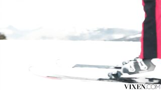 Nancy Aces Ski Instructor's Dick While Husband Watches