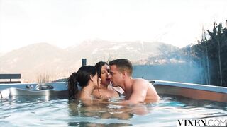 Gianna Dior Commands Vanessa Alessia in Forbidden Hot Tub Threesome