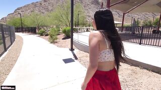 Angel Gostosa's Park Orgasms - 9 Remote Controll Vibrator Cums then Fucked at Home