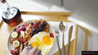 Ashlyn Angel Serves Breakfast And Pleasure