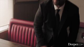 Chanel Camryn Serves Dom's Cock At Diner