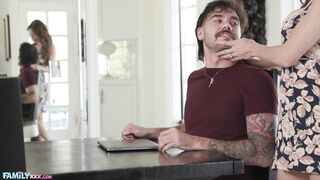 Stepmom Justine Jakobs' Naughty Discovery with Her Stepson