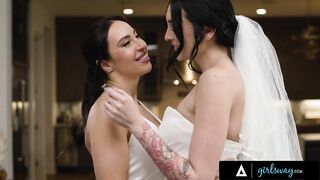 Melissa Stratton & Charlotte Sins’ Wedding Dream Sparks Intense Scissoring & Fingering