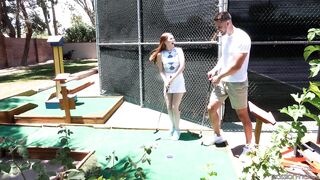 Mazy's Naughty Golf Course Escapade With Dan